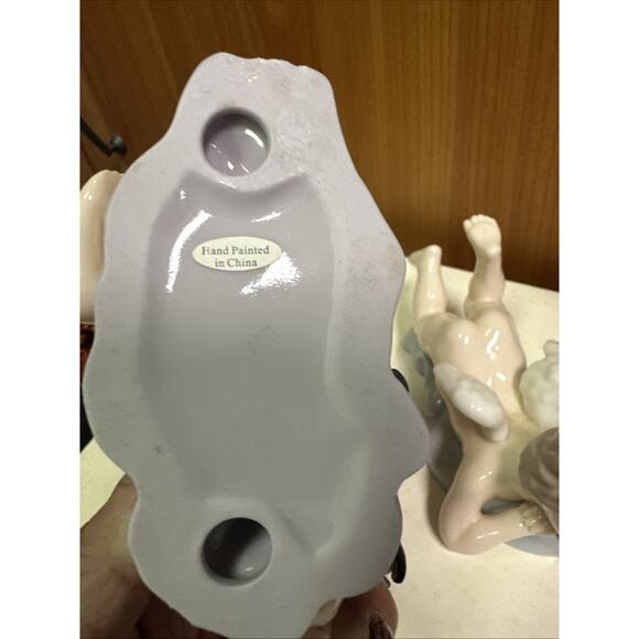 2003 Grandeur Noel 2 Pc. Porcelain Angels - Picture 3 of 6